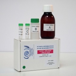 Enzymatic kit for determination of L-malic acid.