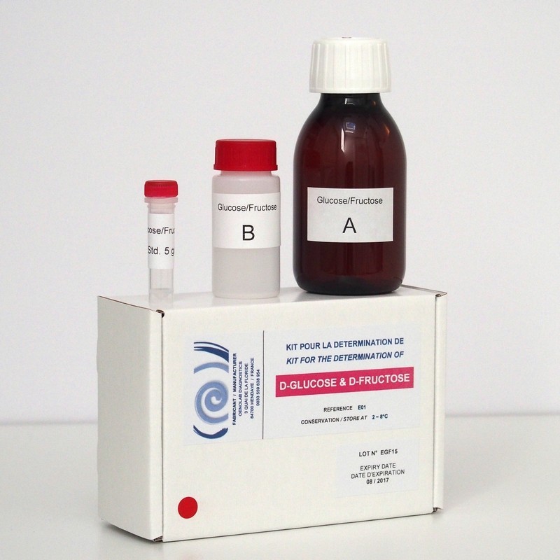 Kit enzymatique glucose + fructose